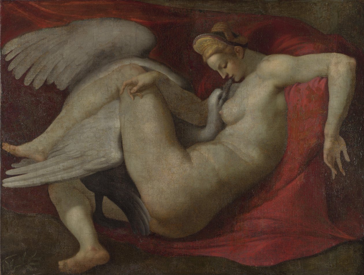 Leda and the Swan, After 1530 by Michelangelo (School of) Buonarroti