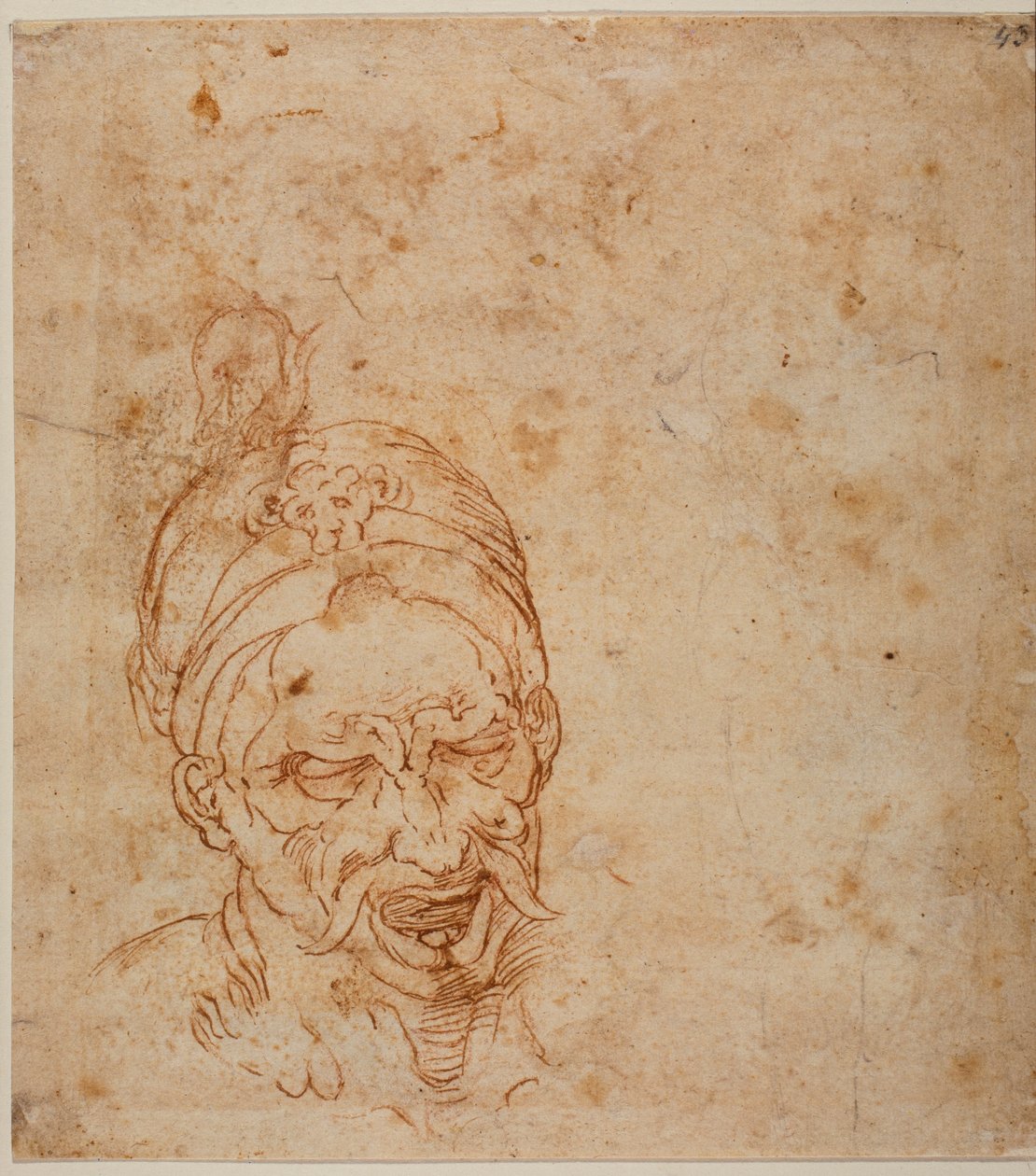 Oriental Head Study by Michelangelo (after) Buonarroti