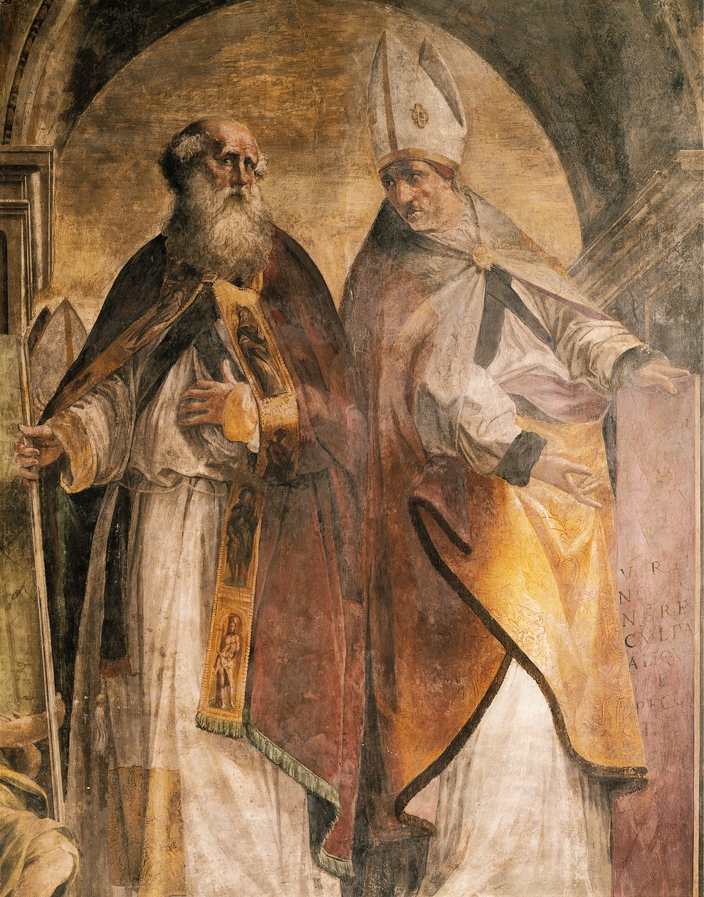Anthony and Cirillo (detail) by Michelangelo Anselmi
