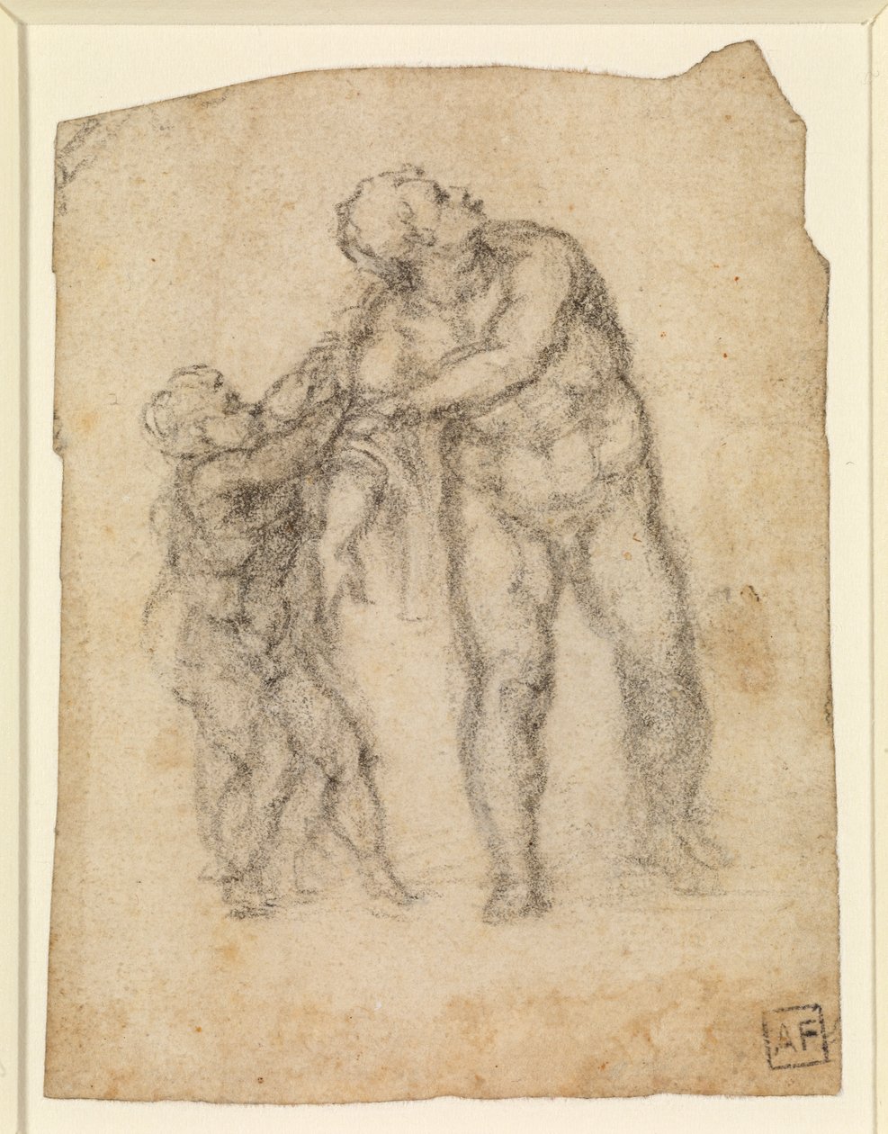 Aeneas and a Child (recto) by Michelangelo Buonarroti