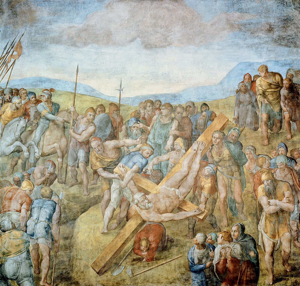 Crucifixion of St. Peter by Michelangelo Buonarroti