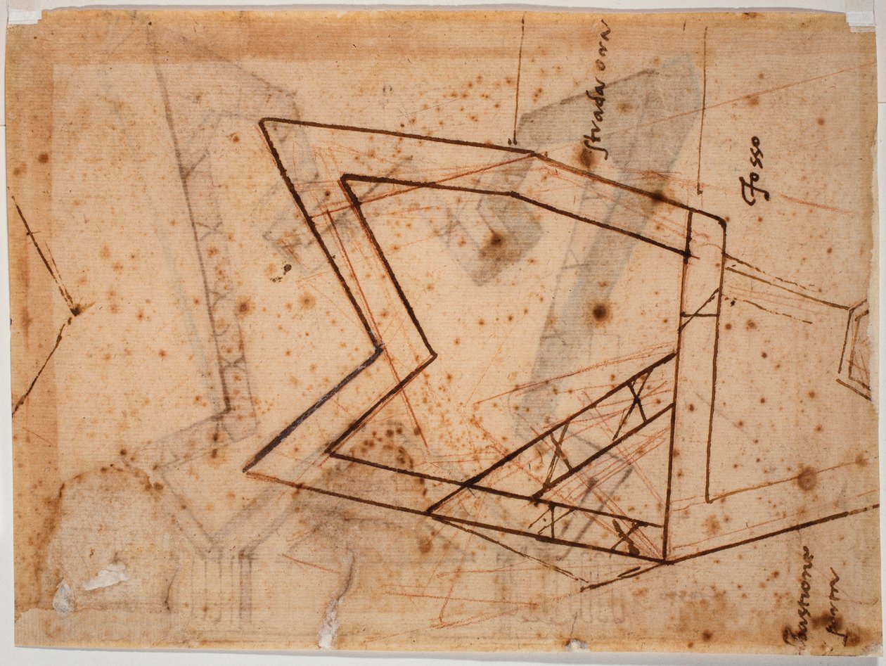 Fortification Plan by Michelangelo Buonarroti