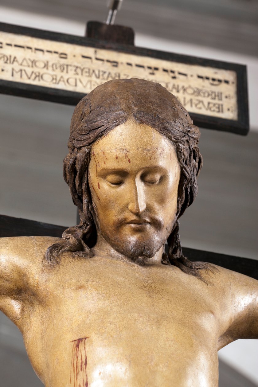 Holy Spirit Crucifix, circa 1493, by Michelangelo (detail) by Michelangelo Buonarroti