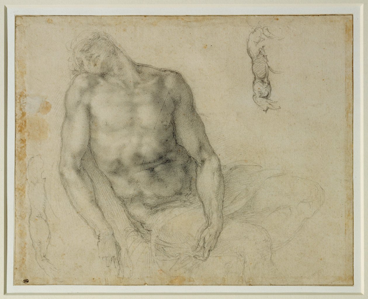 The Dead Christ and Two Repetitions of the Right Arm by Michelangelo Buonarroti