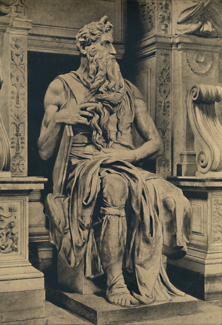 Church of St. Peter in Vinculis - Moses, by Michelangelo by Michelangelo Buonarroti