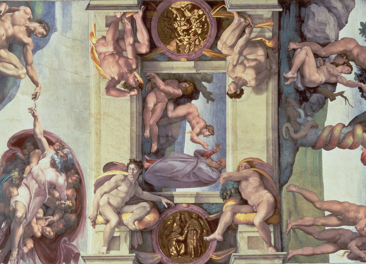 Sistine Chapel Ceiling (1508-12): The Creation of Eve by Michelangelo Buonarroti
