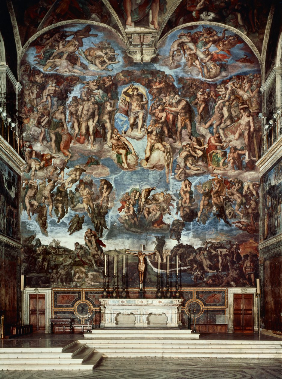 Sistine Chapel with the Retable of the Last Judgement by Michelangelo Buonarroti