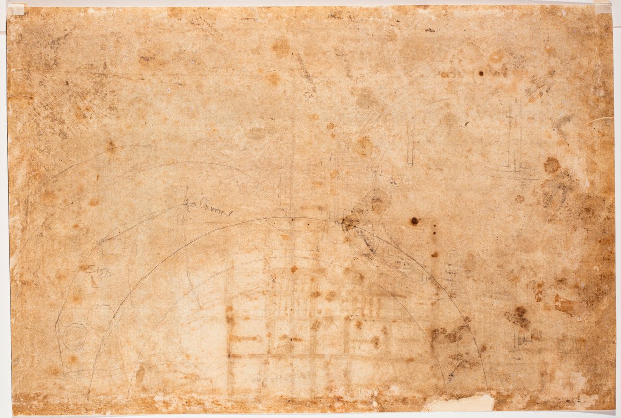 Studies for the Dome of San Pietro by Michelangelo Buonarroti