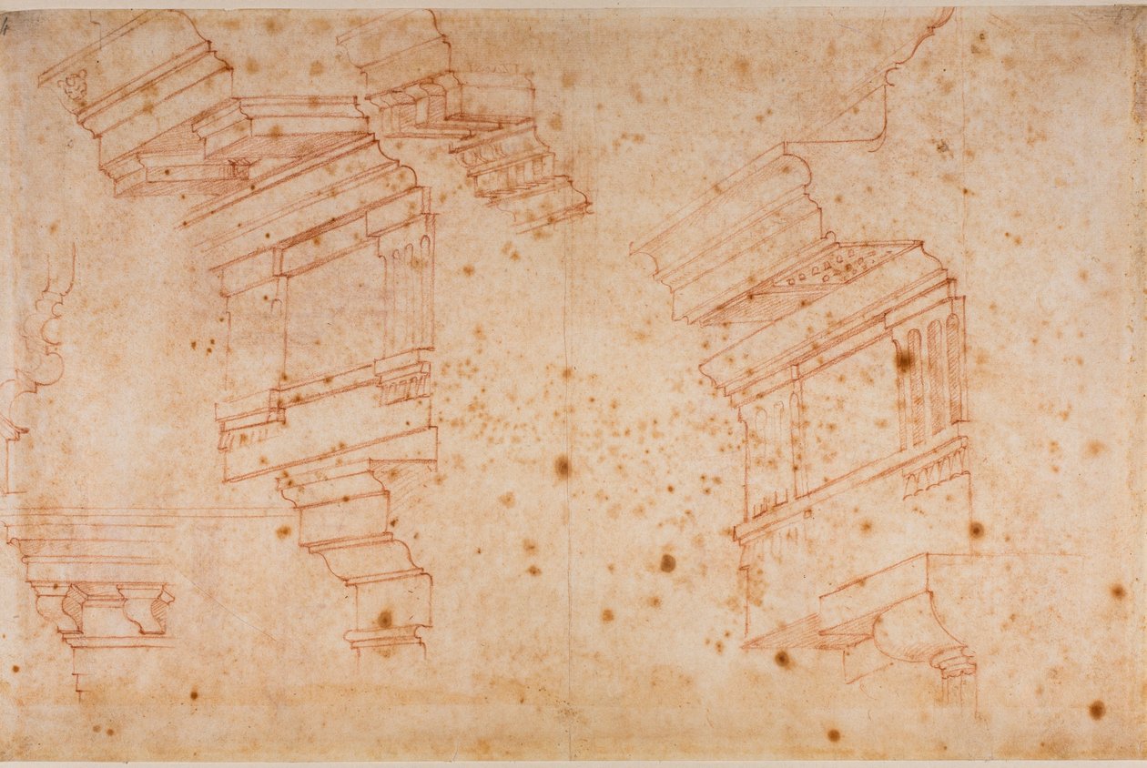 Studies from Roman monuments by Michelangelo Buonarroti