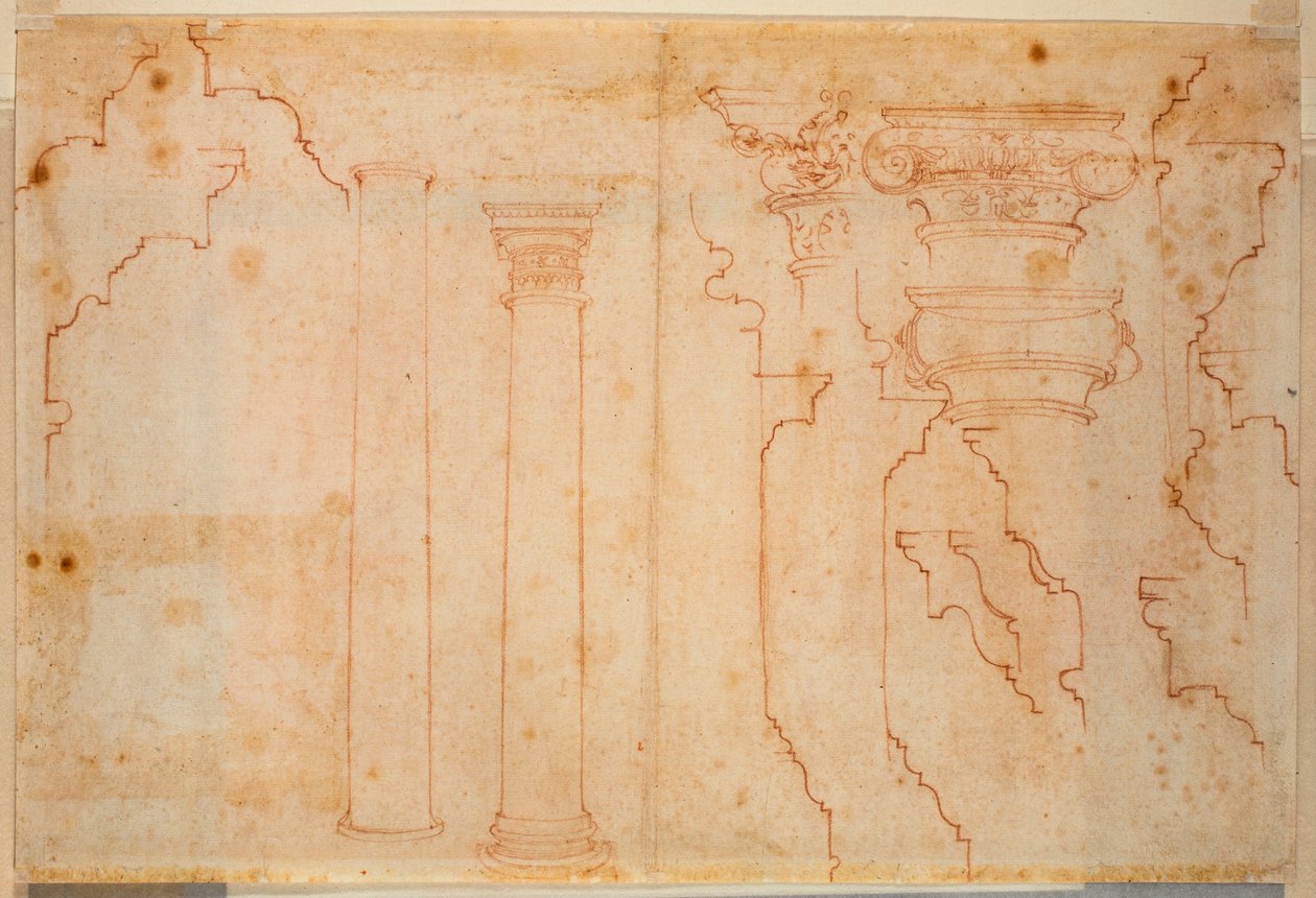Studies from Roman monuments by Michelangelo Buonarroti