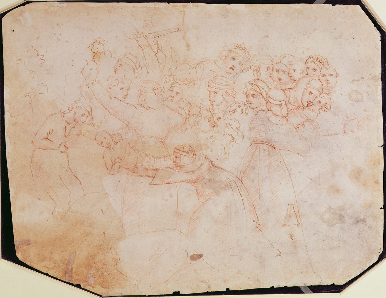 Study for the Massacre of the Innocents (recto) by Michelangelo Buonarroti