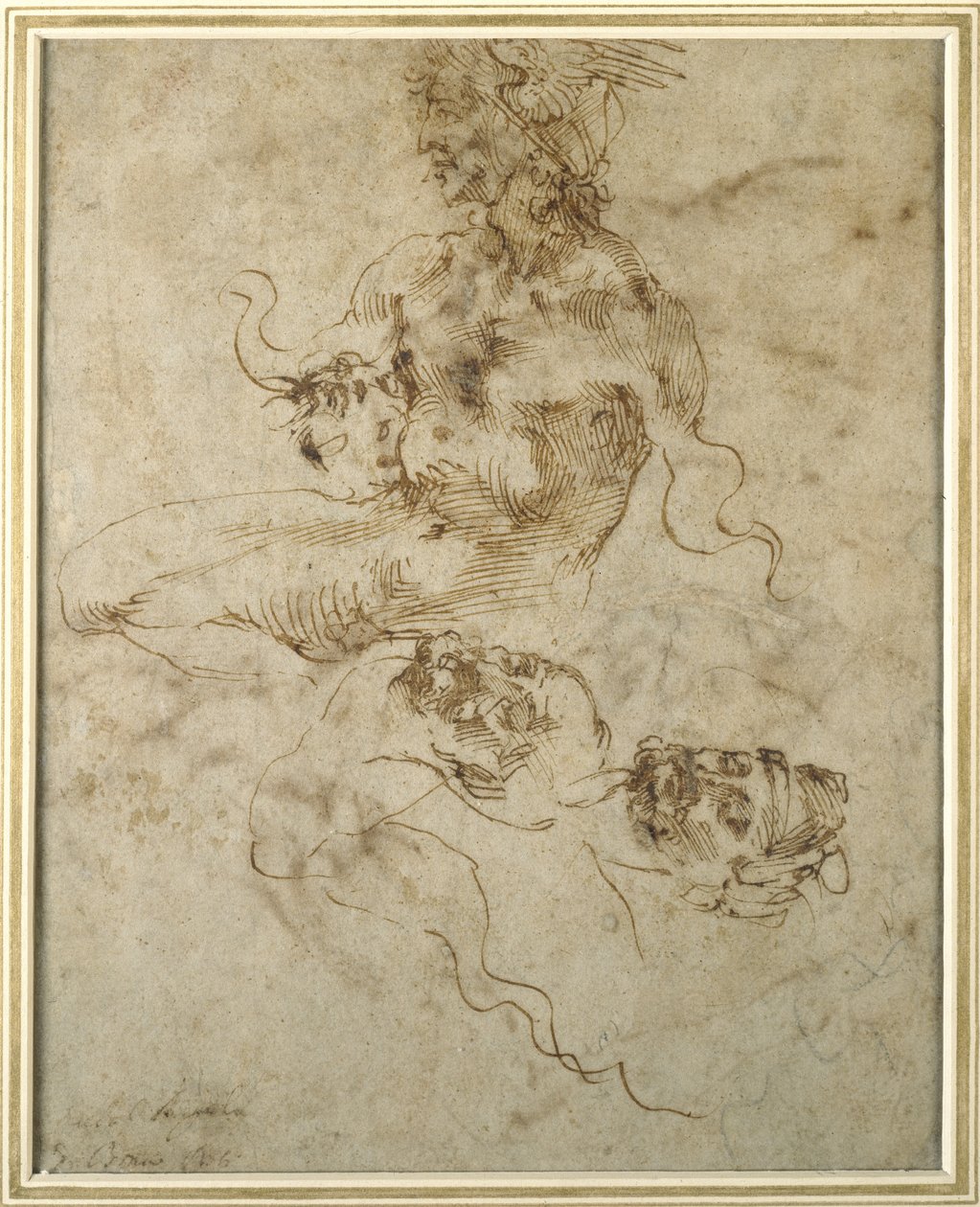Study of a Young Man, Seated by Michelangelo Buonarroti