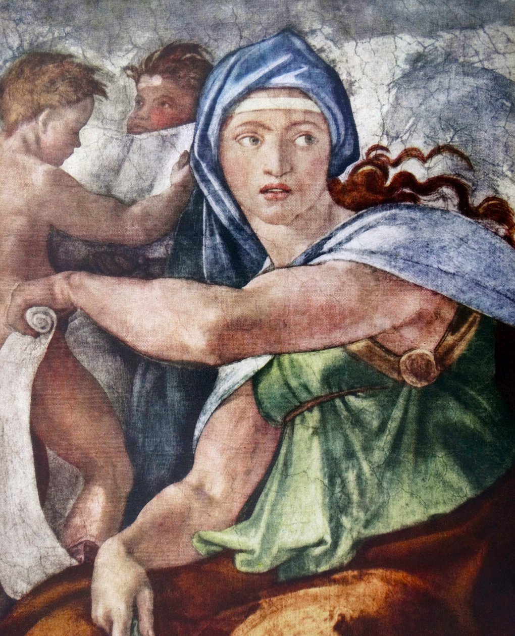 The Delphic Sibyl (detail) 1509 by Michelangelo Buonarroti