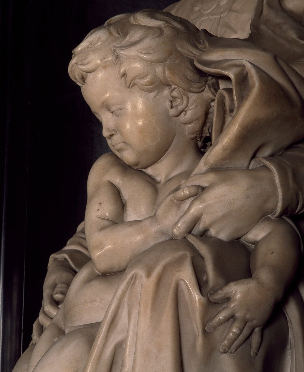 The baby Jesus (detail) by Michelangelo Buonarroti