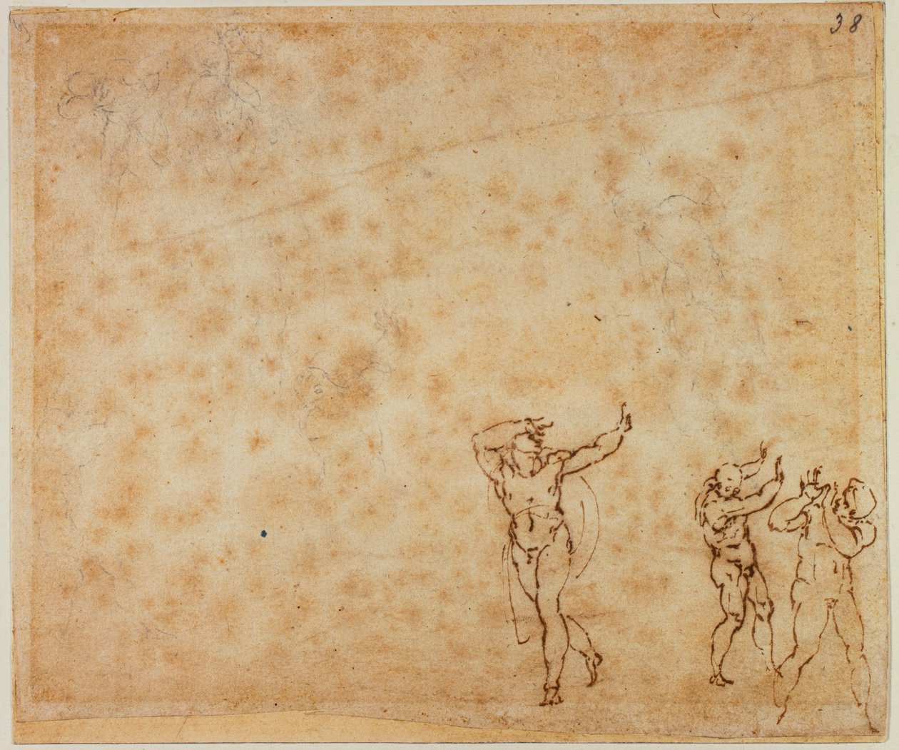 Three Nudes by Michelangelo Buonarroti