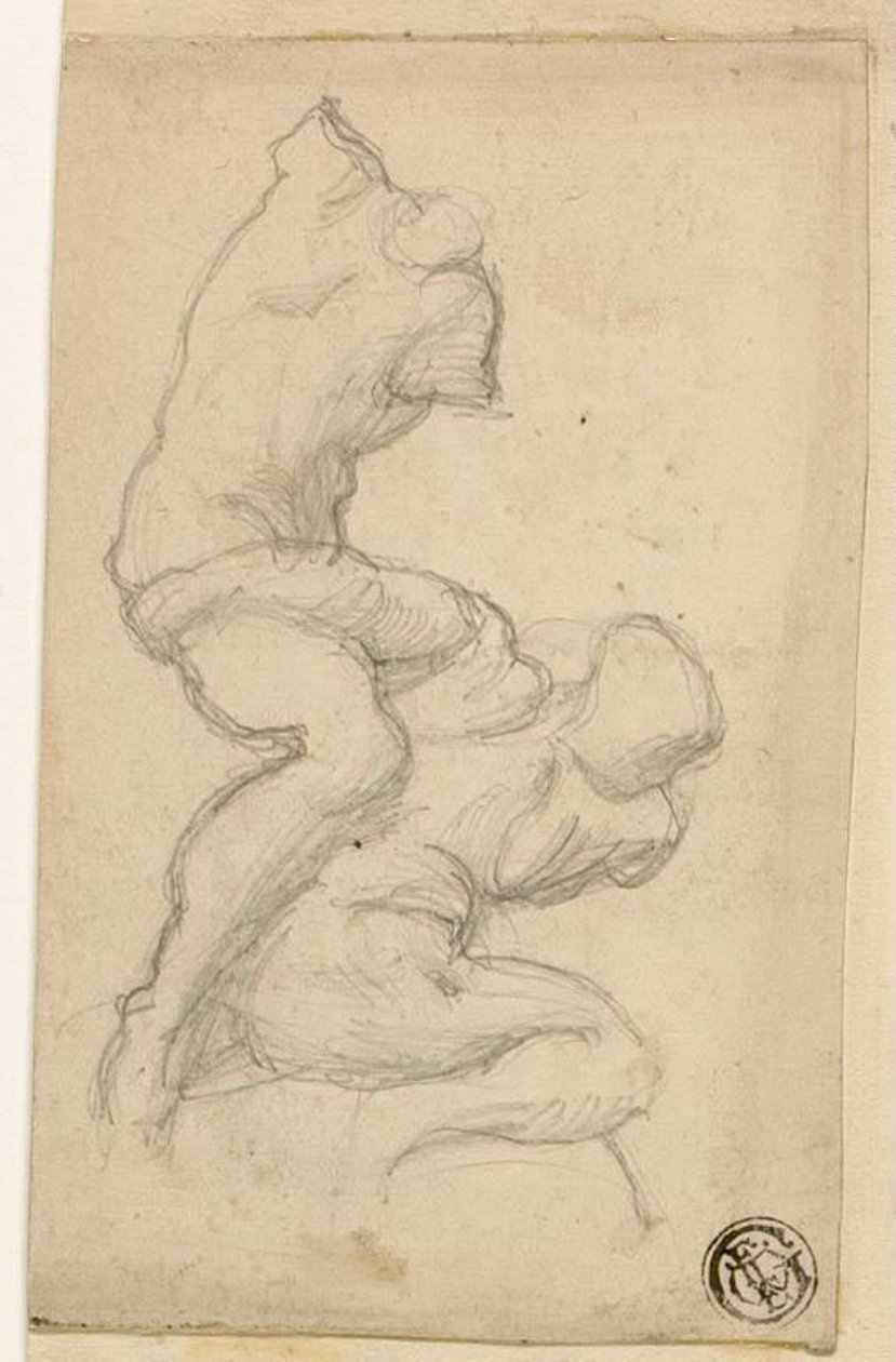 Two Struggling Figures by Michelangelo Buonarroti