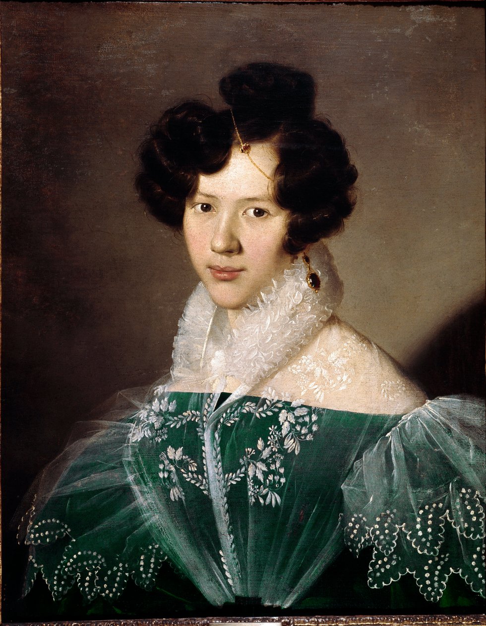 Portrait of a young woman by Michelangelo Grigoletti