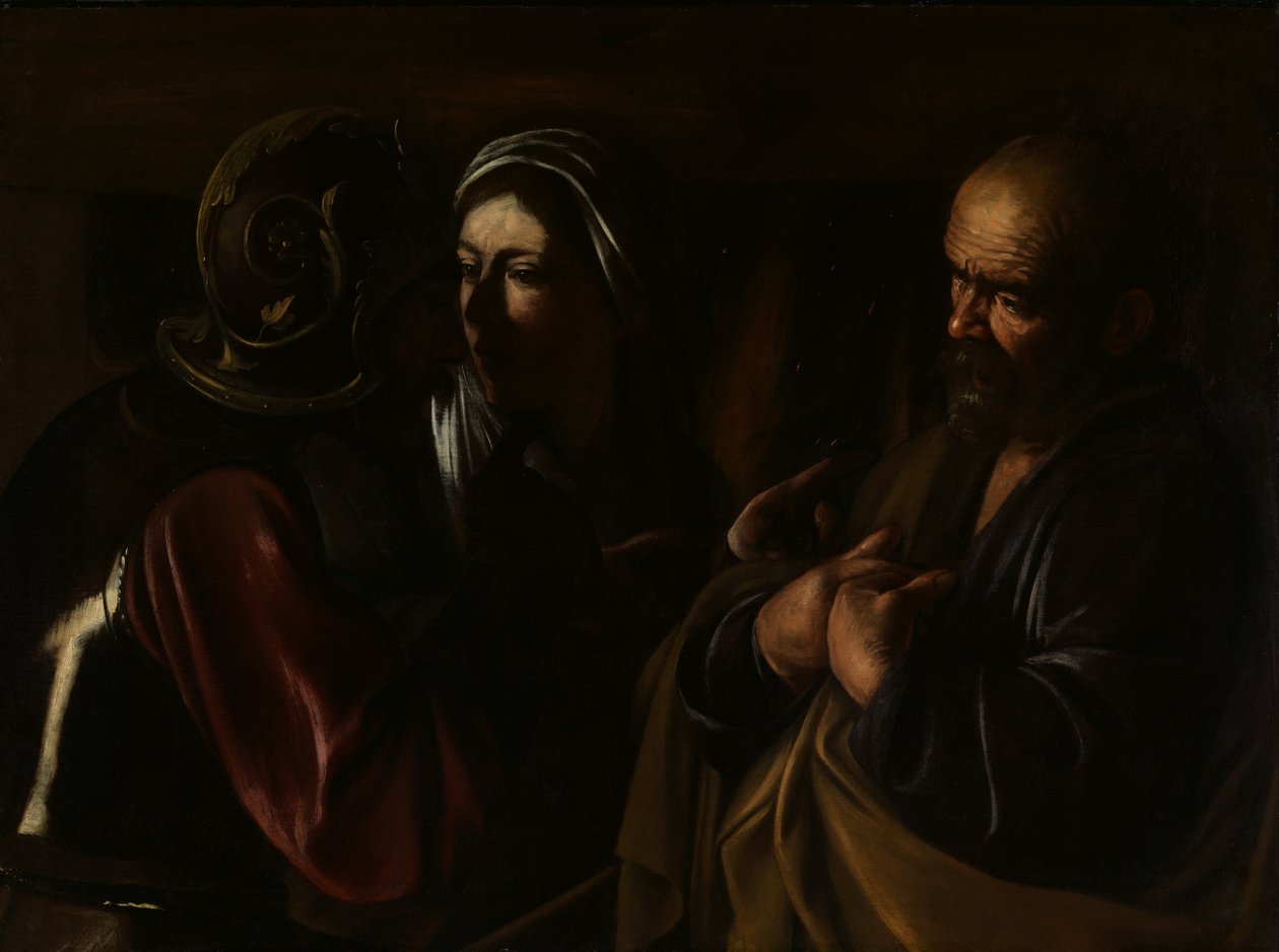 The Denial of Saint Peter by Michelangelo Merisi Caravaggio