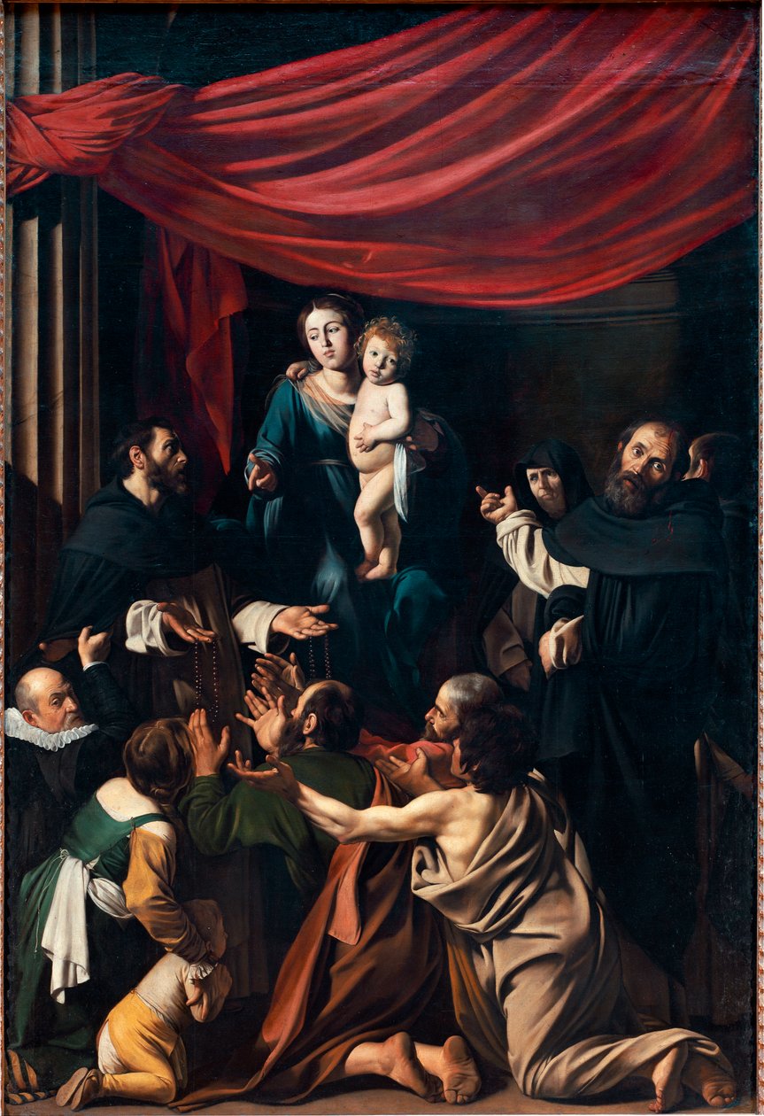 Madonna at the Rosary by Michelangelo Merisi da Caravaggio