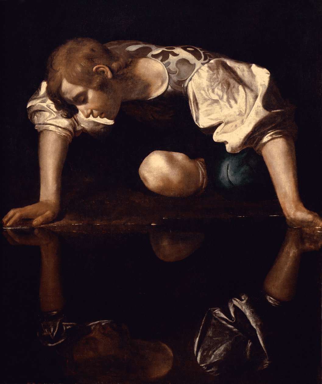 Narcissus by Michelangelo Merisi da Caravaggio