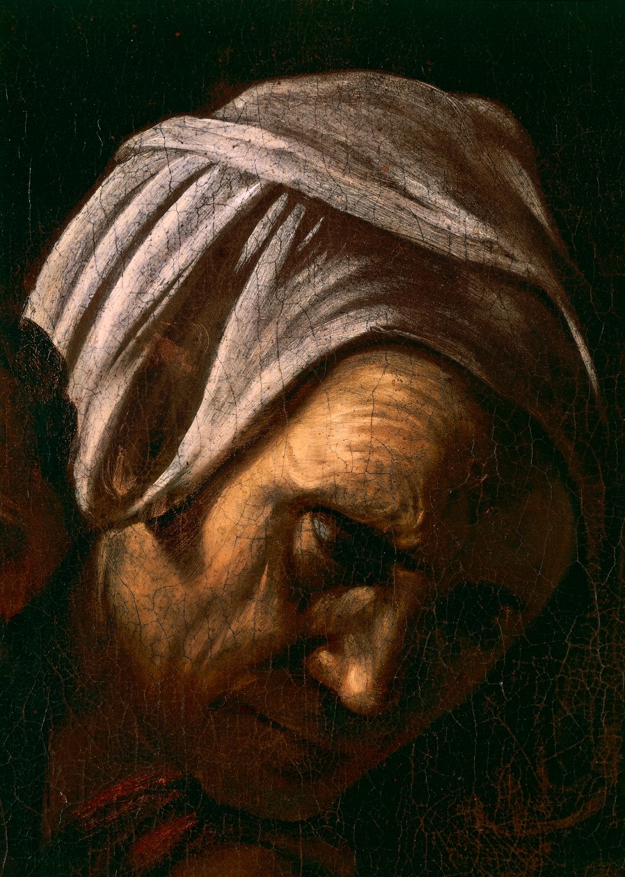 Salome Receiving the Head of Saint John the Baptist (detail) by Michelangelo Merisi da Caravaggio