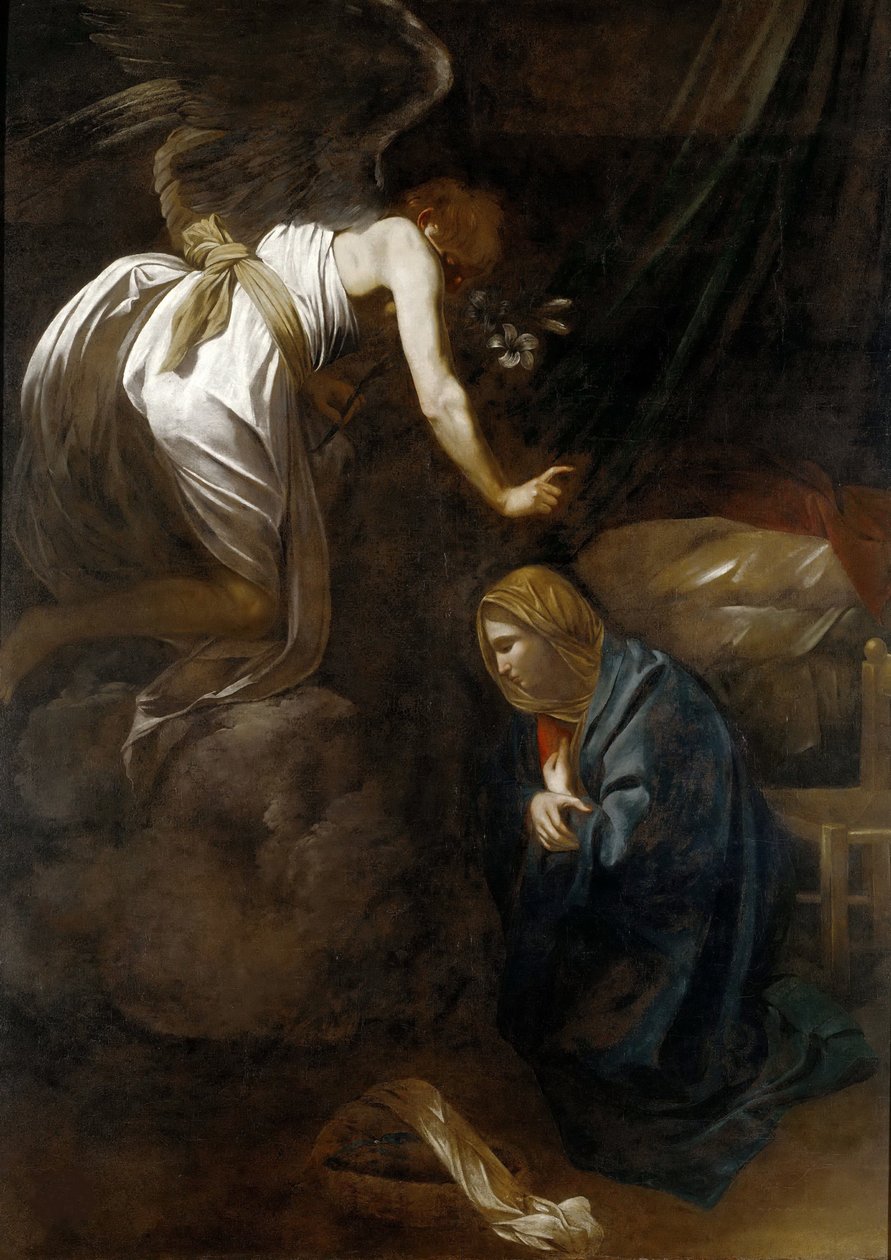 The Annunciation, c. 1608-1610 by Michelangelo Merisi da Caravaggio