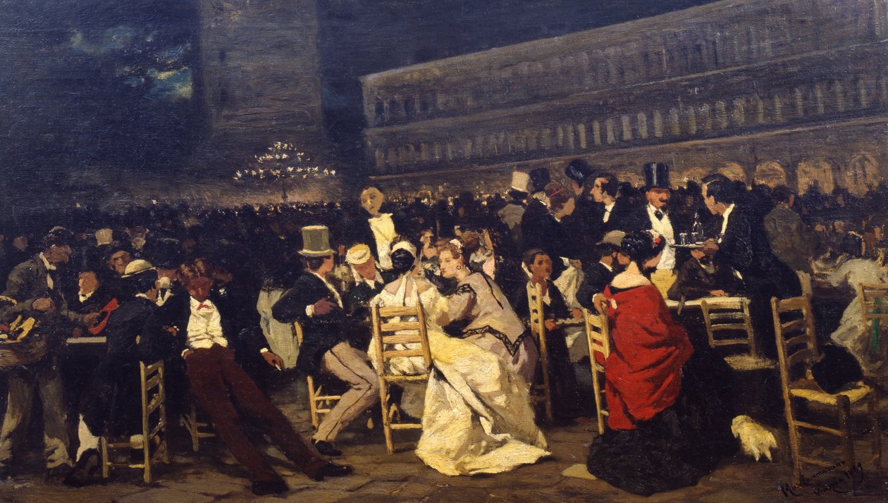 Piazza San Marco, 1869 by Michele Cammarano