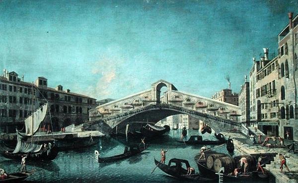 The Rialto Bridge, Venice by Michele Marieschi