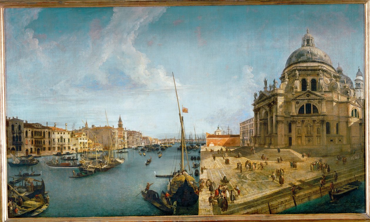 Entry to the Grand Canal and the Church of Santa Maria della Salute, Venice by Michele (circle of) Marieschi