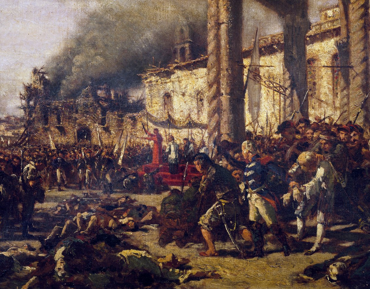 Altamura Massacres, by Michele Cammarano, Neapolitan Republic, Italy by Michele Cammarano