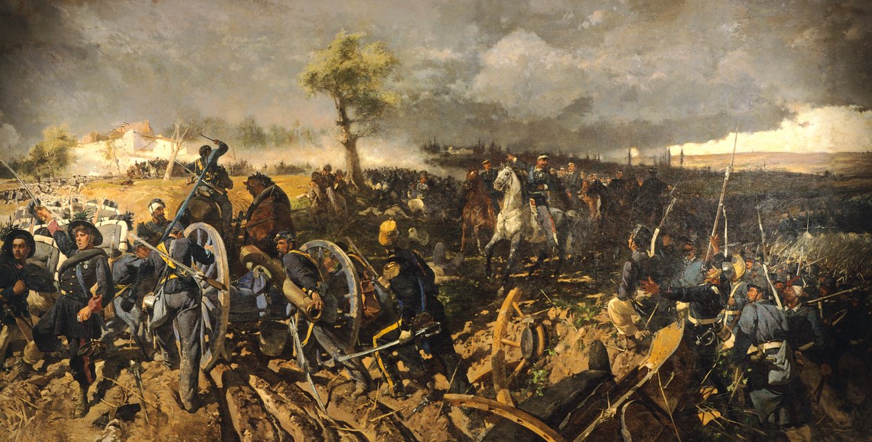 Second War of Independence: Battle of San Martino, 24 June 1859, by Michele Cammarano by Michele Cammarano