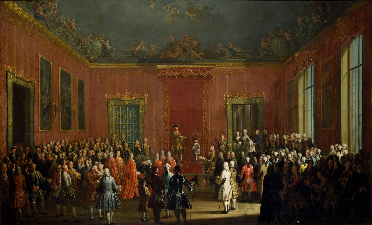 Abdication of Charles of Bourbon by Michele Foschini