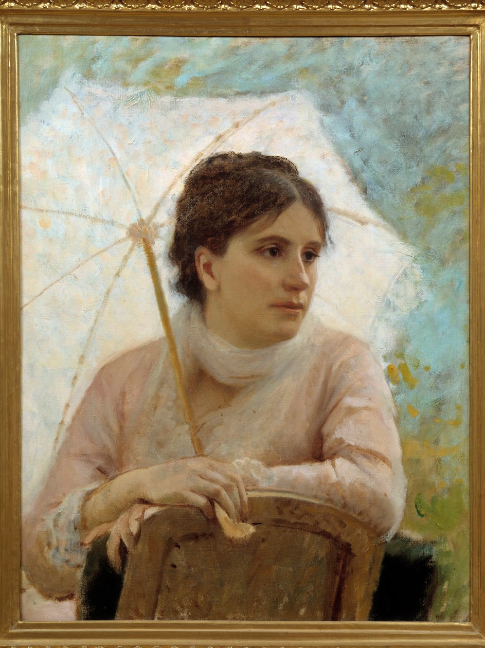 Portrait of Gabriella Coujere, Wife of the Artist by Michele Giordigiani