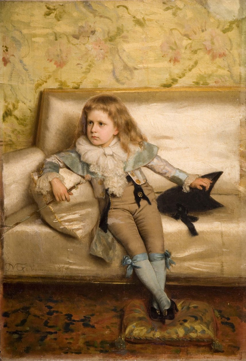 Portrait of Son Edoardo by Michele Gordigiani