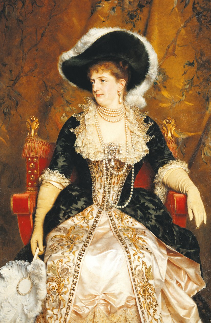 Portrait of Margherita of Savoy by Michele Gordigiani