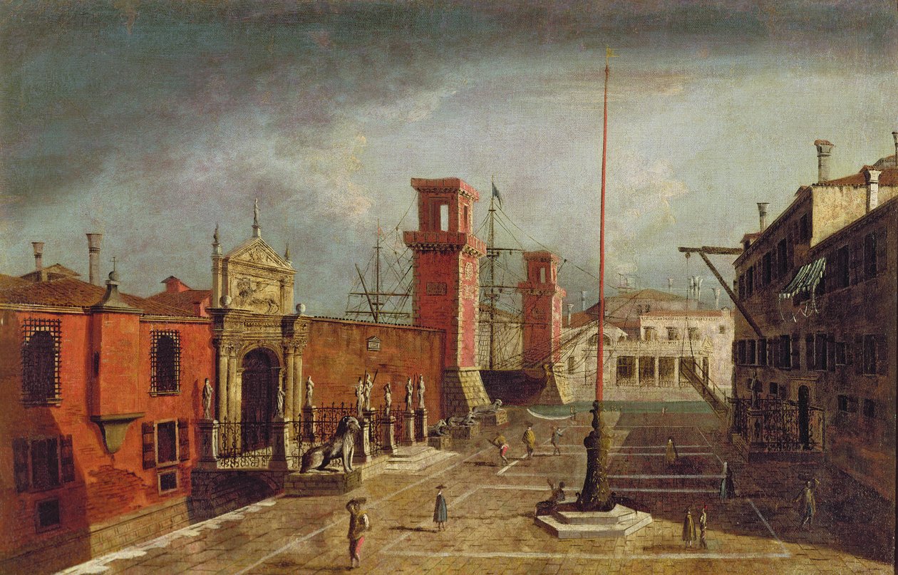 The Arsenale, Venice by Michele Marieschi