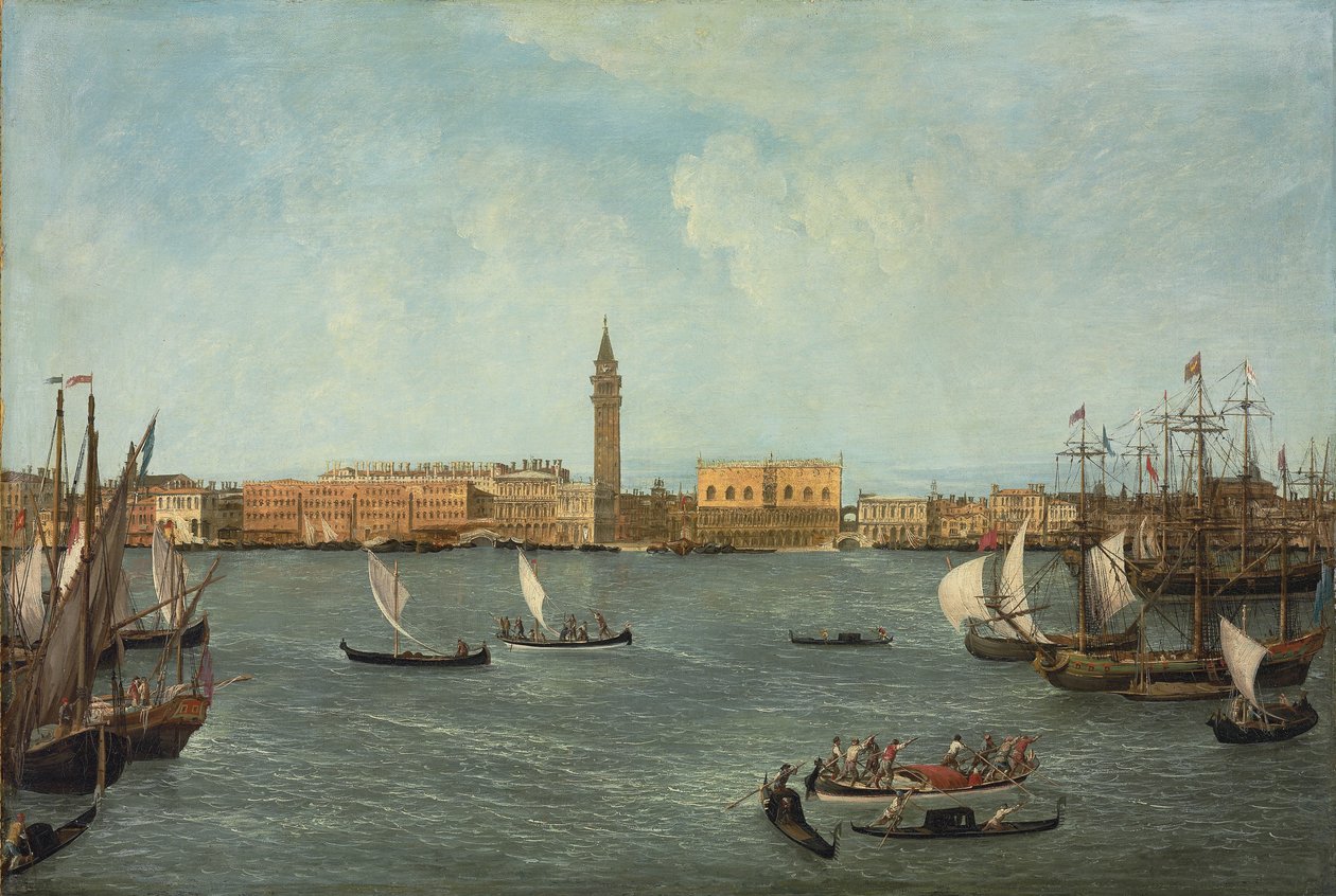 The Bacino di San Marco, Venice, Looking Towards the Molo by Michele Marieschi