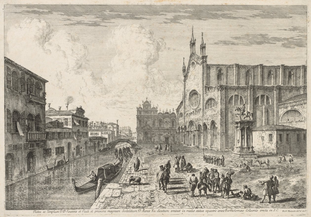 Views of Venice: Campo S. S. Giovanni e Paolo, 1741 by Michele Marieschi