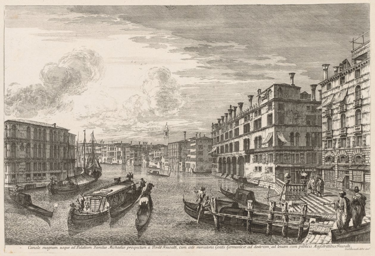 Views of Venice: Grand Canal, 1741 by Michele Marieschi