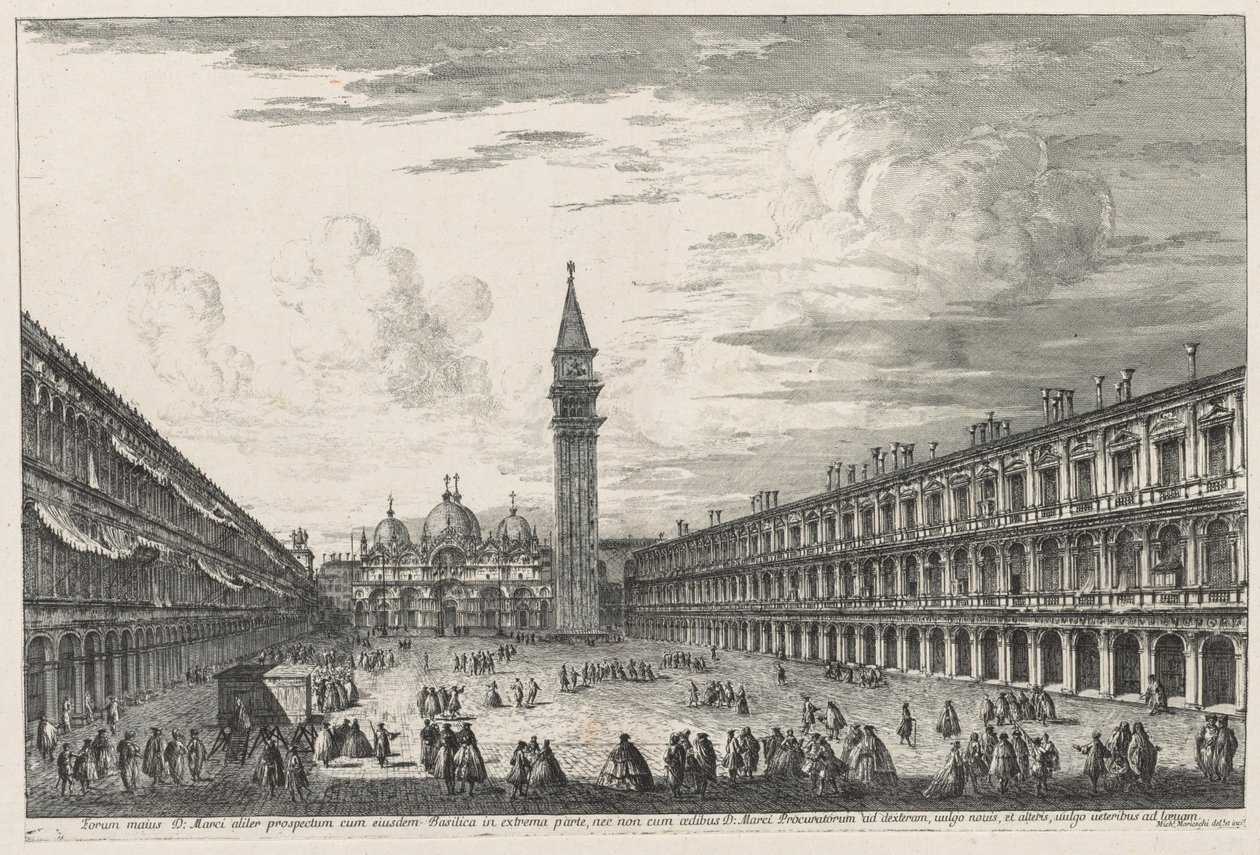 Views of Venice: Piazzo S. Marco, 1741 by Michele Marieschi