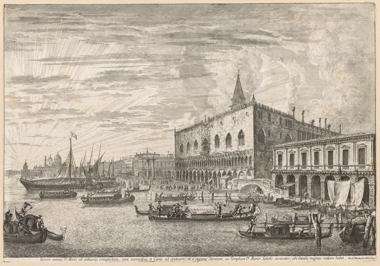 Views of Venice: The Molo and S. M. Della Salute by Michele Marieschi