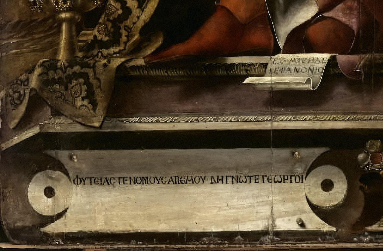 The Muse Thalia (detail) by Michele Pannonio