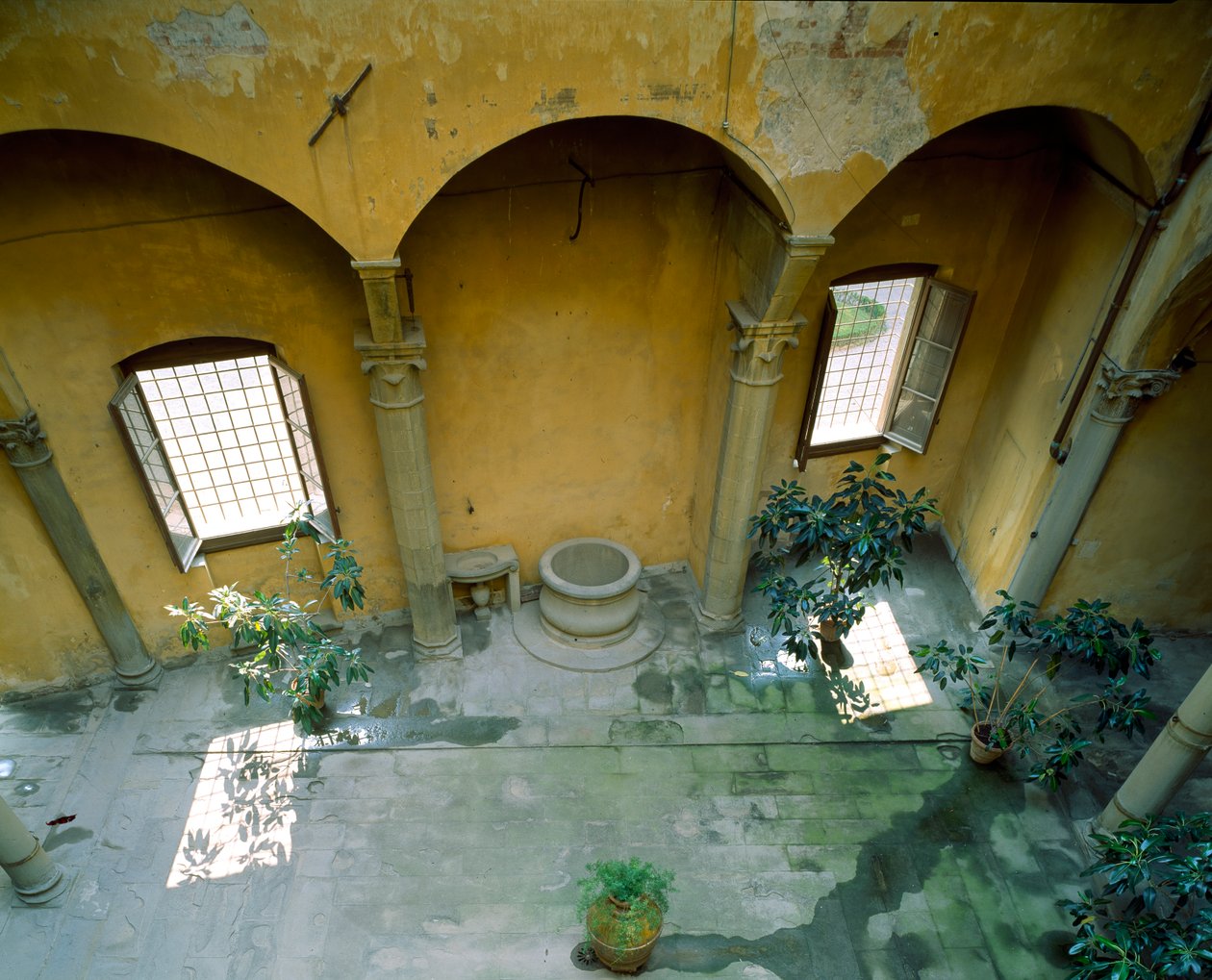 Interior Court, Villa Medicea di Careggi by Michelozzo di Bartolommeo