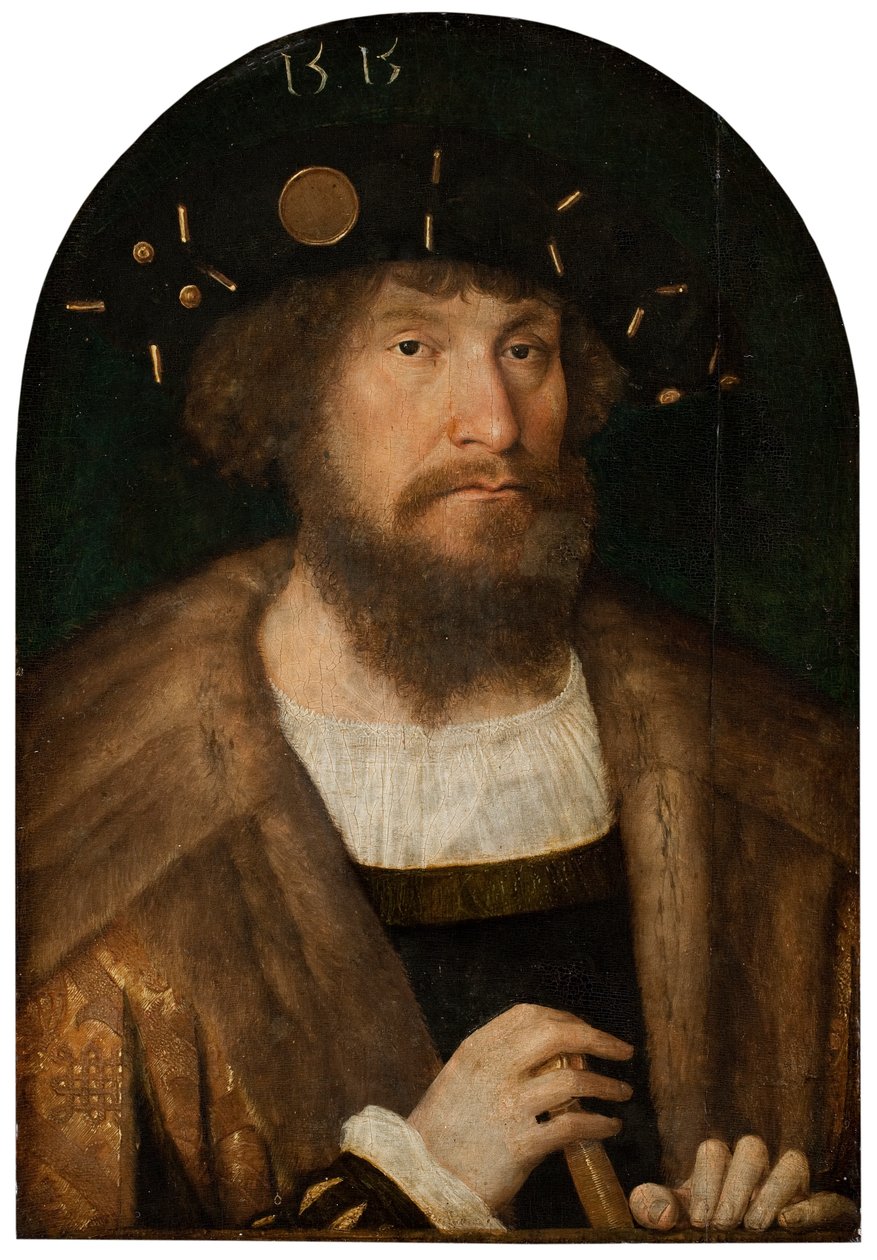 Portrait of the Danish King Christian II, 1514-15 by Michiel Sittow