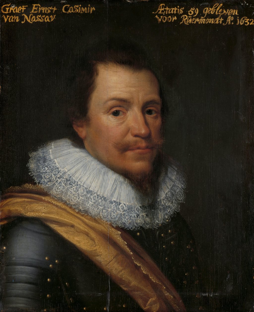 Portrait of Ernst Casimir I, Count of Nassau-Dietz by Michiel Jansz van Mierevelt (workshop of)