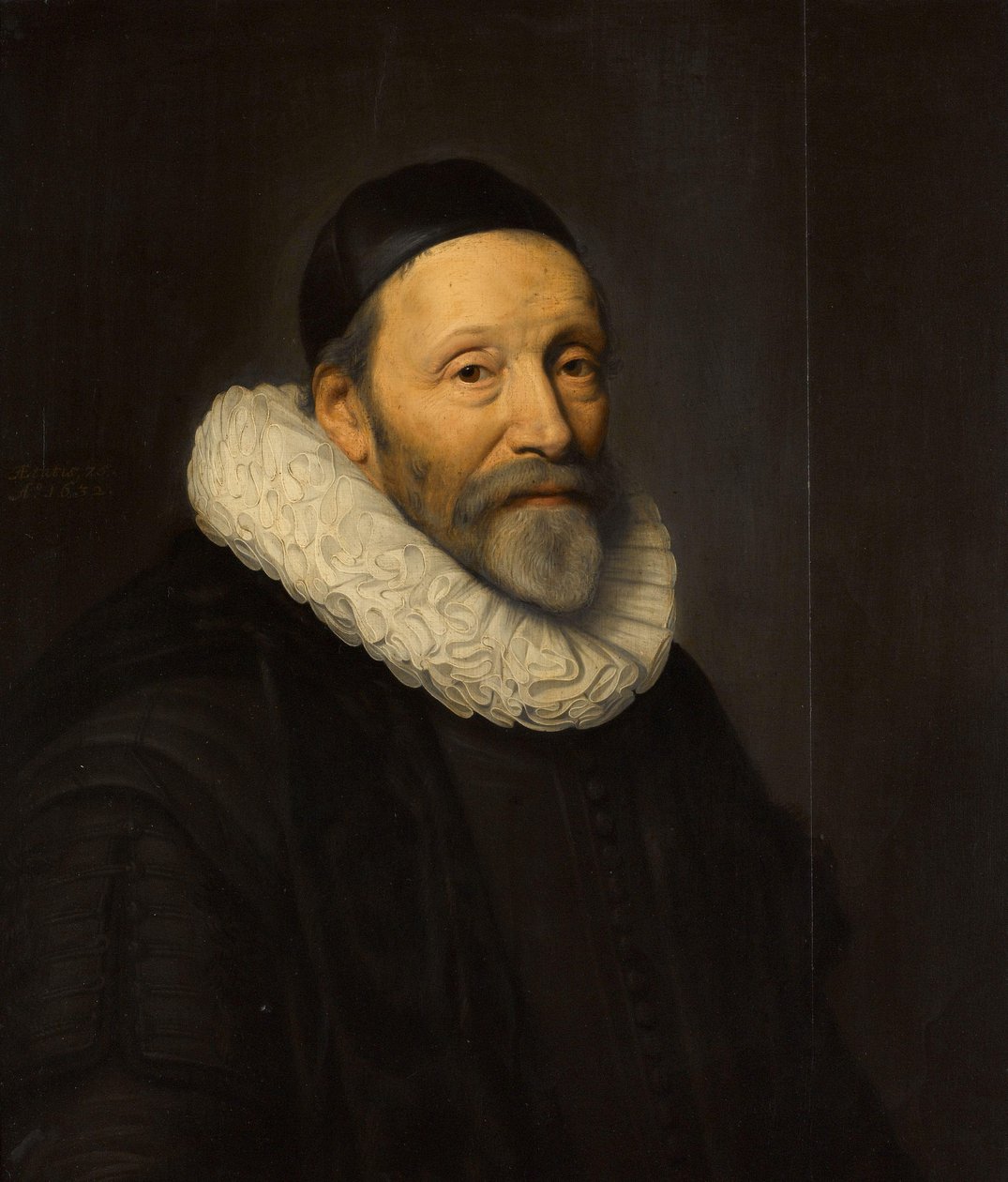 Portrait of Johannes Wtenbogaert (1557-1644) by Michiel Jansz van Mierevelt (workshop of)