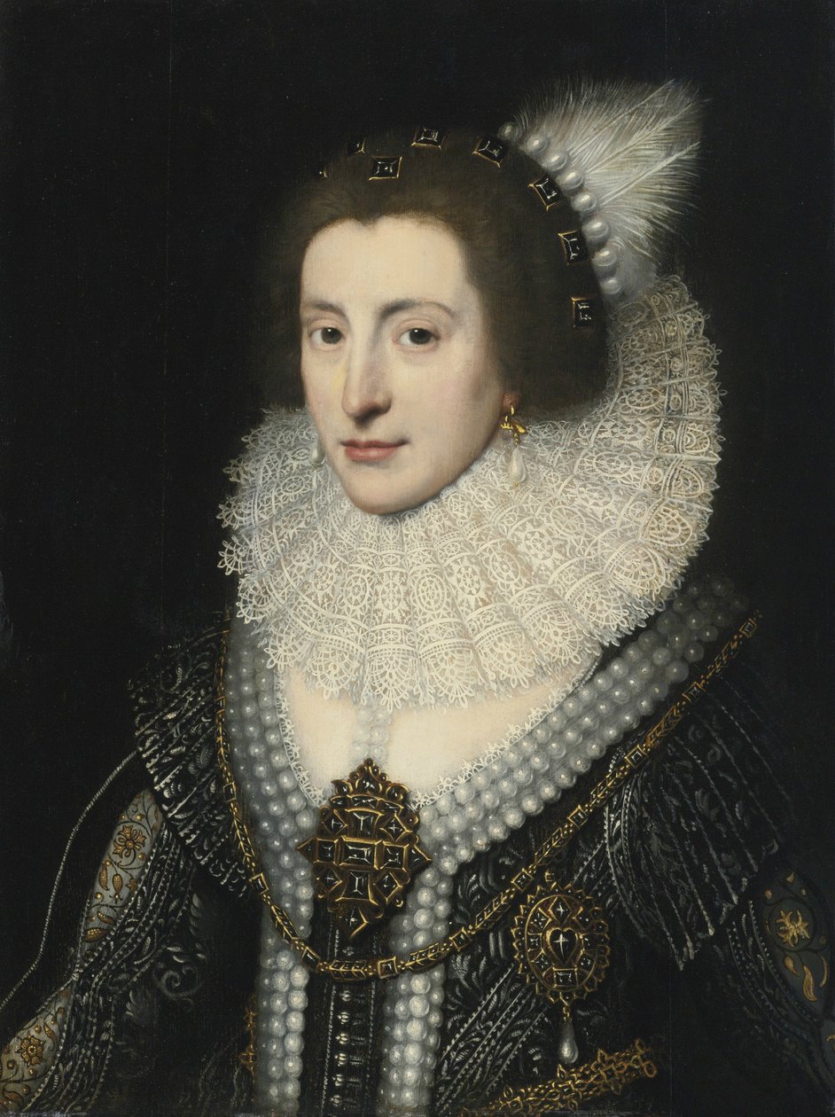 Elizabeth Stuart 1596-1662, Queen of Bohemia, ca 1642 by Michiel Jansz van Mierevelt