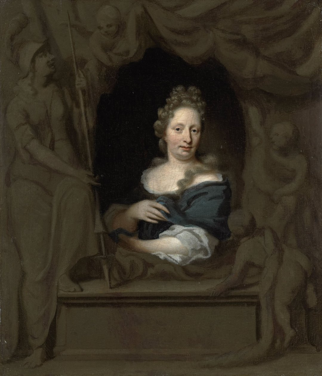Portrait of Eva Visscher by Michiel van Musscher