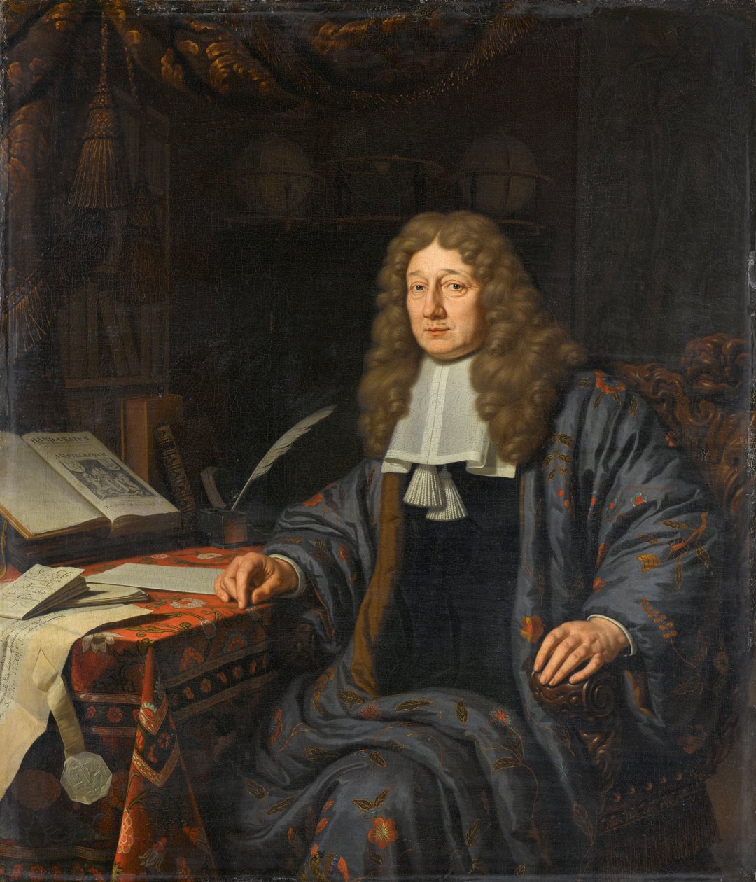 Portrait of Johannes Hudde (1628-1704), Burgomaster of Amsterdam by Michiel van Musscher
