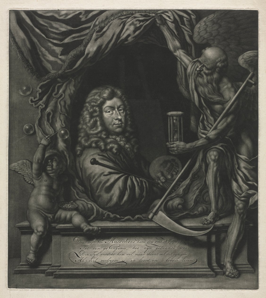 Self-Portrait, 1685 by Michiel van Musscher